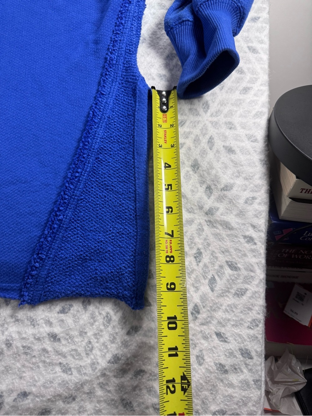 We The Free Royal Blue Ribbed Mock Neck Pullover Tunic Dress Comfy Sweatshirt - Picture 10 of 17